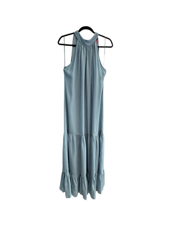 Vince Camuto Dresses & Skirts - Vince Camuto Sleeveless Light Blue Tiered Maxi Dress Airy Beach Casual Boho Sz L